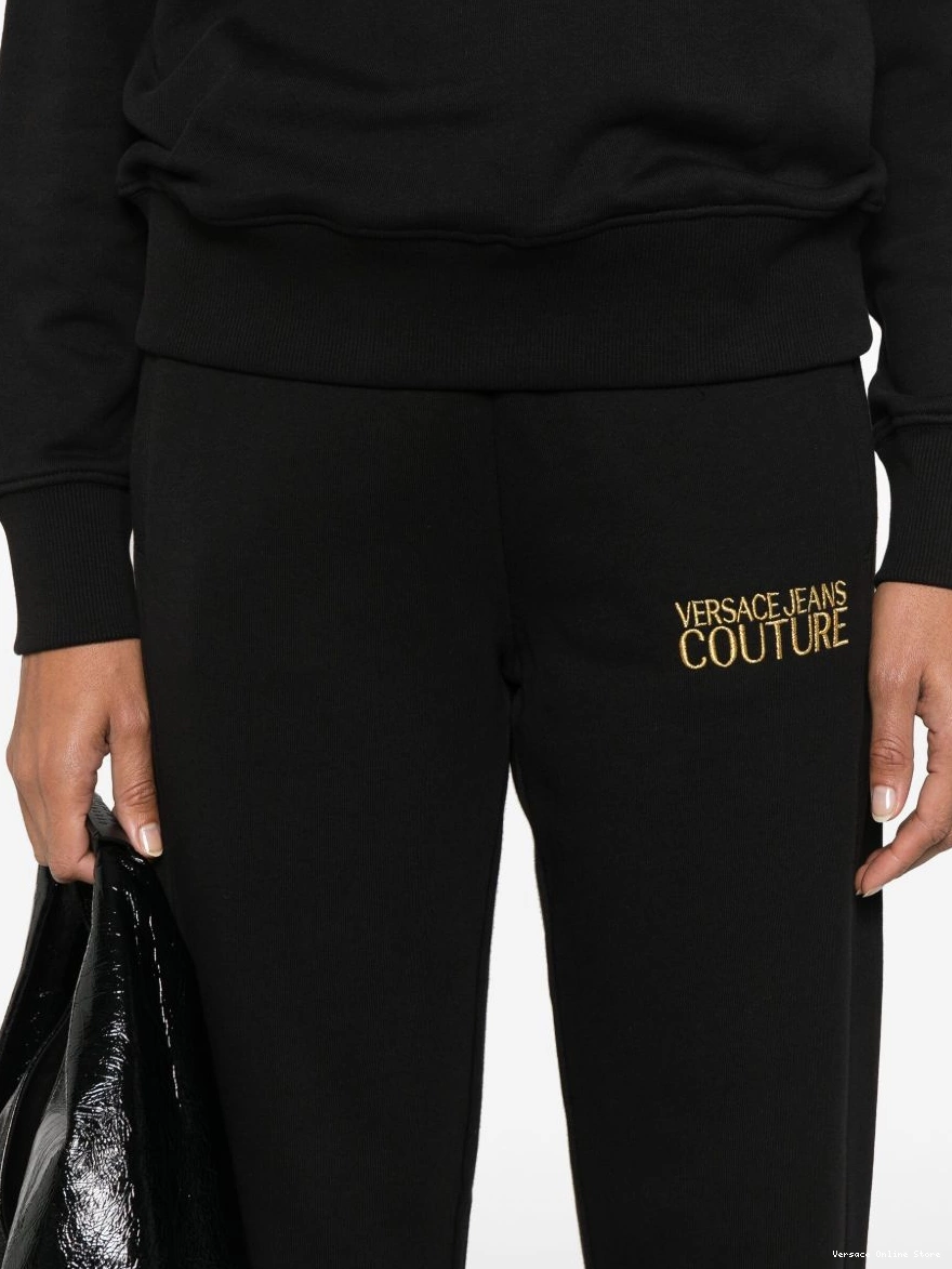 Cheap Jeans pants Versace Women track Couture logo-embroidered 0326
